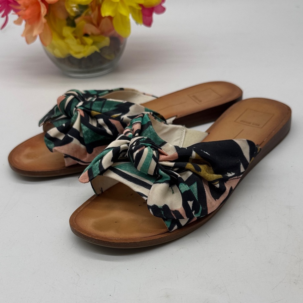 Dolce Vita Multicolor Knotted Slide Sandals MCS9285A